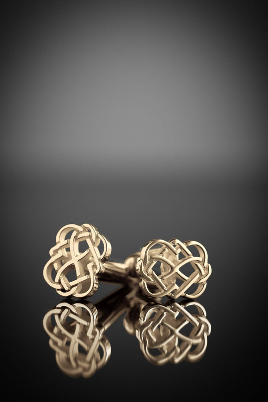Gold Celtic Love Knot Cufflinks