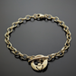 Gold Claddagh bracelet