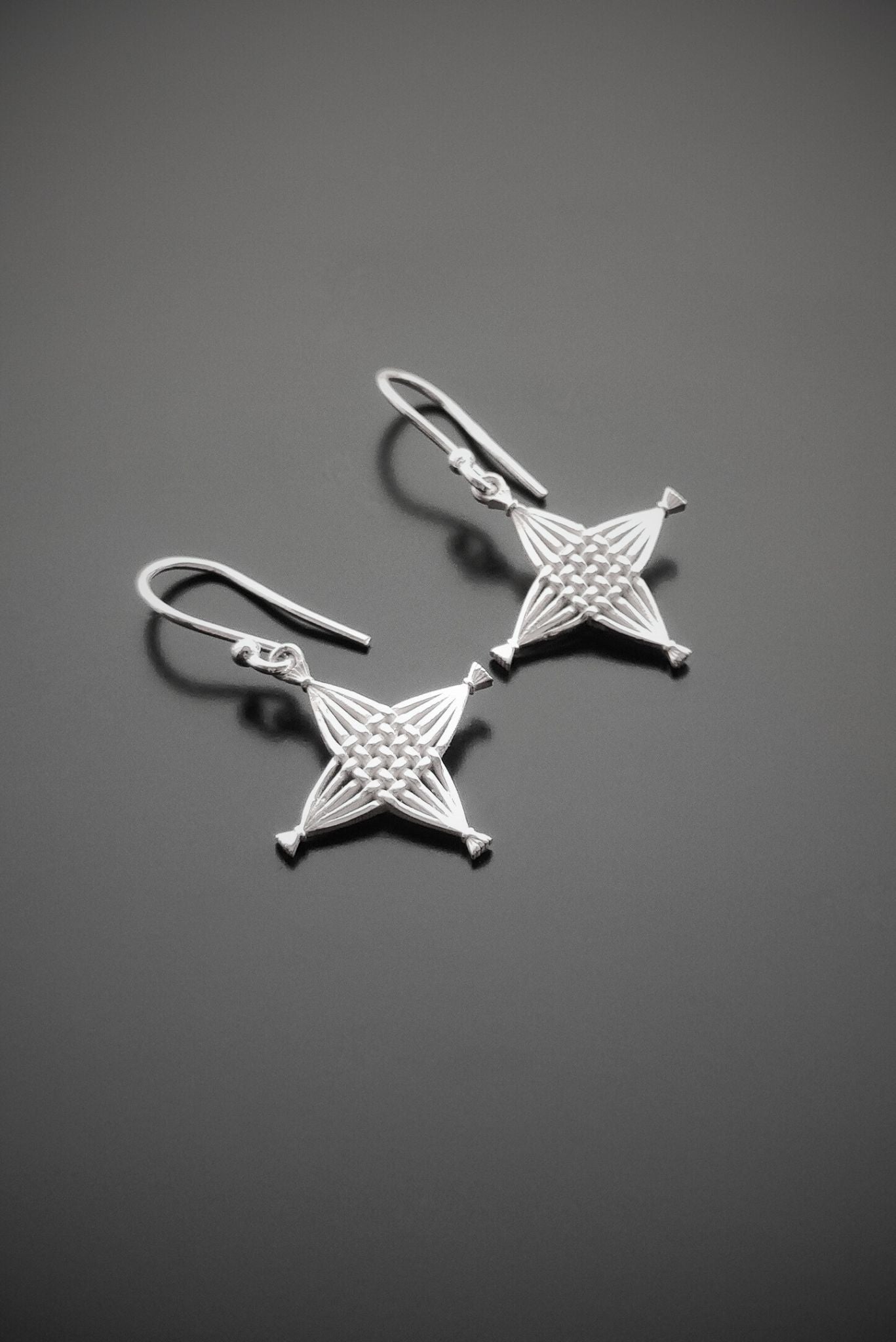 Silver St Brigid's Cross Earrings